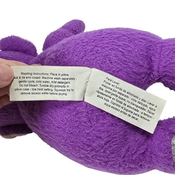 Vintage 1998 Teletubbies Tinky Winky Plush Doll 9" Hasbro Playskool Purple Toy - Picture 6 of 9